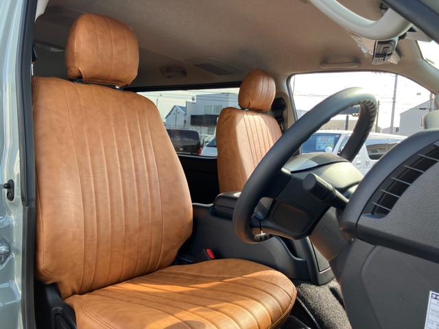 ハイエースバン ロングスーパーGL アースカラーパッケージ 1オーナー/デジタルインナーミラー/両側パワースライドドア/新品シートカバー/トヨタセーフティーセンス/AC100V電源/クリアランスソナー/LEDヘッドライト/Wエアバック(18枚目)