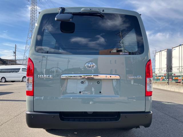 ハイエースバン ロングスーパーGL アースカラーパッケージ 1オーナー/デジタルインナーミラー/両側パワースライドドア/新品シートカバー/トヨタセーフティーセンス/AC100V電源/クリアランスソナー/LEDヘッドライト/Wエアバック(22枚目)