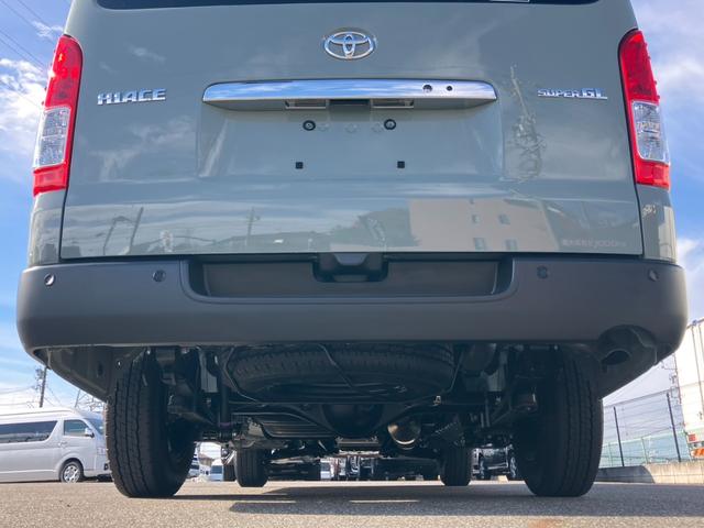 ハイエースバン ロングスーパーGL アースカラーパッケージ 1オーナー/デジタルインナーミラー/両側パワースライドドア/新品シートカバー/トヨタセーフティーセンス/AC100V電源/クリアランスソナー/LEDヘッドライト/Wエアバック(43枚目)