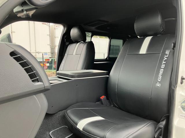 ハイエースバン スーパーGL ダークプライムII ALPINE BIGDA/Bカメラ/HDMI/ETC/トヨタセーフティーセンス/LEDヘッドライト/GR8フロントスポイラー/ESSEX18inアルミ/センターコンソール/シートカバー/ベッドキット(47枚目)