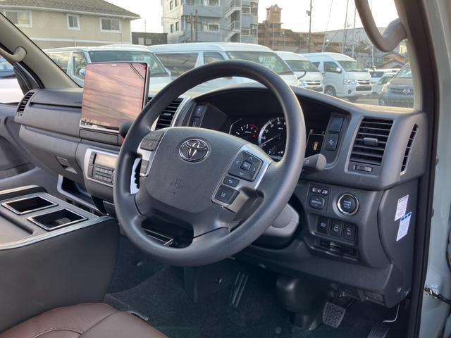 ハイエースバン ロングスーパーGL 新車未登録/ALPINE BIGX/HDMI/Bカメラ/フリップダウンモニター/デジタルインナーM/パノラミックビューM/パワスラ/16inAW/クリアランスソナー/丸目ヘッドライト/ベッドキット(47枚目)