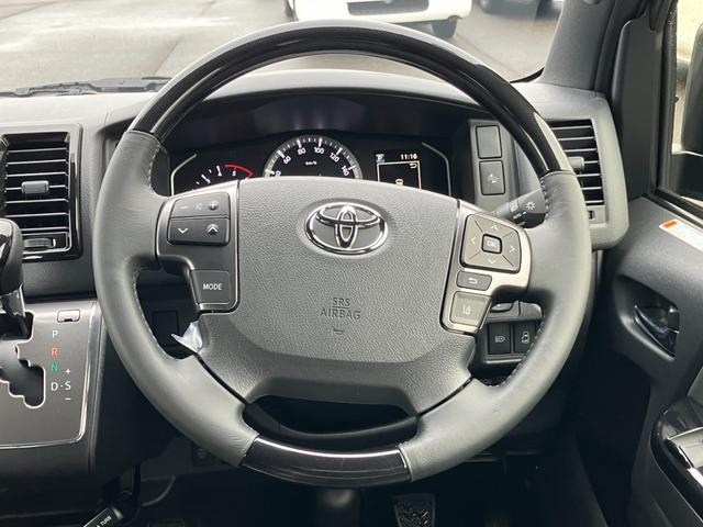 ハイエースバン ロングスーパーＧＬ　ダークプライムＳ　登録済未使用車／パノラミックビューモニター／両側パワースライドドア／クリアランスソナー／ＡＣ１００Ｖ電源／スマートキー／ＬＥＤヘッドライト／ＬＥＤフォグライト／トヨタセーフティーセンス（52枚目）