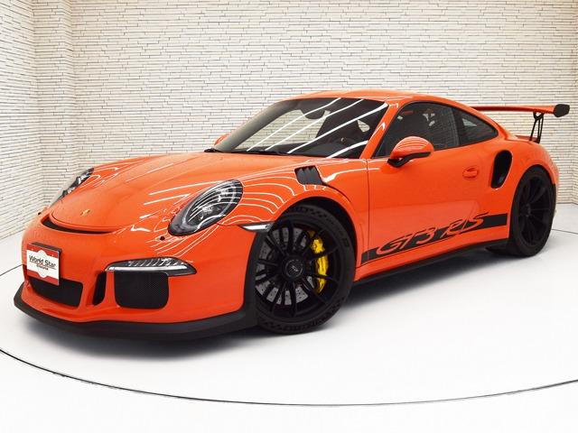 ９１１ ９１１ＧＴ３ＲＳ　ＯＰ４６１　スポーツクロノＰＫＧ　ＰＣＣＢ＋イエローキャリパー　ＬＥＤメインブラックヘッドライトＰＤＬＳ＋　フロントリフトシステム　ブラックレザーアルカンターラインテリアラバオレンジステッチ（3枚目）