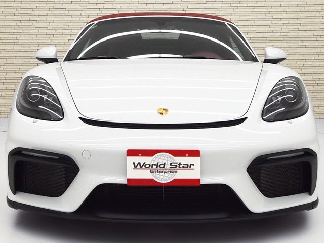 718スパイダー 718スパイダー スポーツクロノPKG OP159 左H/MT スパイダークラシックインテリアPKG サテンブラックAW塗装 BOSE シートH バイキセノンヘッドライトPDLS付 スモーカーPKG スポーツエグゾースト 20inAW 禁煙(7枚目)