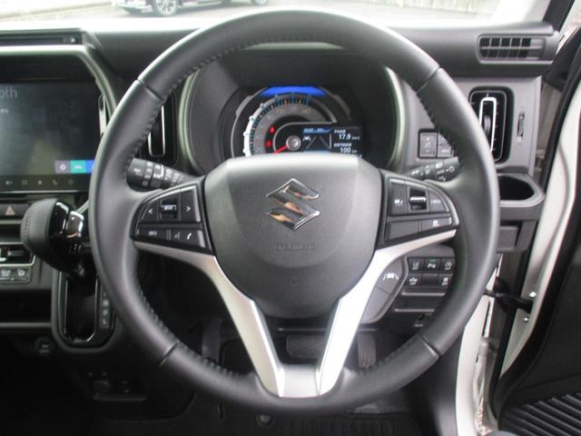 ハスラー タフワイルド　スマートキー、衝突防止機能、プッシュスタート、全方位モニター付きナビ、オートライト、オートエアコン、横滑り防止機能、車線逸脱警報、シートヒーター、ステアリングスイッチ、コーナーセンサー（52枚目）