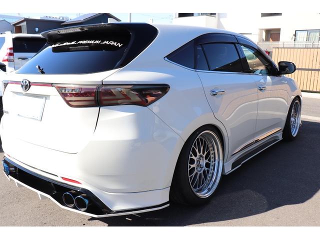 ハリアー プレミアム ターボ・LEDヘッドライト・シーケンシャルウィンカー・ETC・アルパインBIGX・TV・バックモニター・パワーバックドア・ハーフレザー・パノラマルーフ・3点社外エアロ・社外マフラー・車高調・社外テール(16枚目)