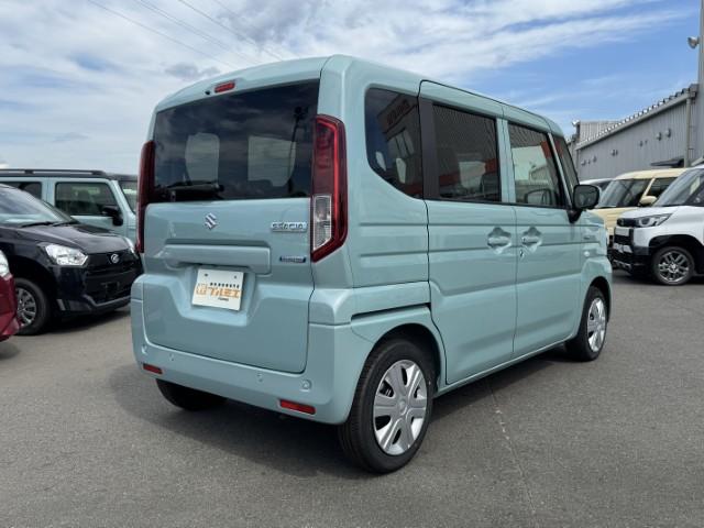 スペーシア ハイブリッドG 届出済未使用車 全方位モニター付メモリーナビゲーション装着車 スズキセーフティサポート 両側スライドドア LEDライト スマートキー オートライト オートエアコン 電動格納ミラー 軽自動車(8枚目)
