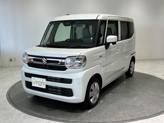スペーシア ハイブリッドＸ　届出済未使用車　スズキセーフティサポート　両側電動スライドドア　シートヒーター　スマートキー　マルチユースフラップ　スリムサーキュレーター　オートライト　オートエアコン　軽自動車（4枚目）