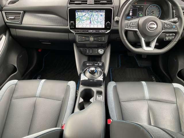 リーフ e+ G プロパイロット メーカーナビ 全周囲カメラ インテリジェントアラウンドビューモニター LEDヘッド インテリジェントキー レーダークルコン ドライブレコーダー 車線逸脱 メモリーナビ ETC パーキングアシスト サイドカーテンエアバック AC(16枚目)