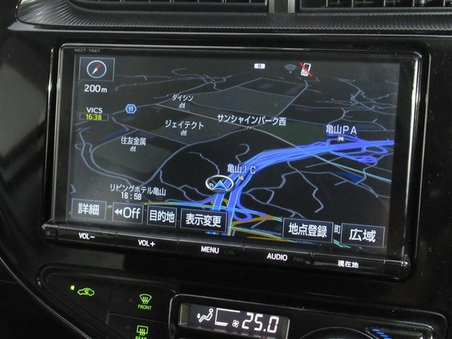 アクア Ｇソフトレザーセレクション　フルセグ　メモリーナビ　ＤＶＤ再生　ミュージックプレイヤー接続可　衝突被害軽減システム　ＥＴＣ　ドラレコ　ＬＥＤヘッドランプ　ワンオーナー　フルエアロ（7枚目）