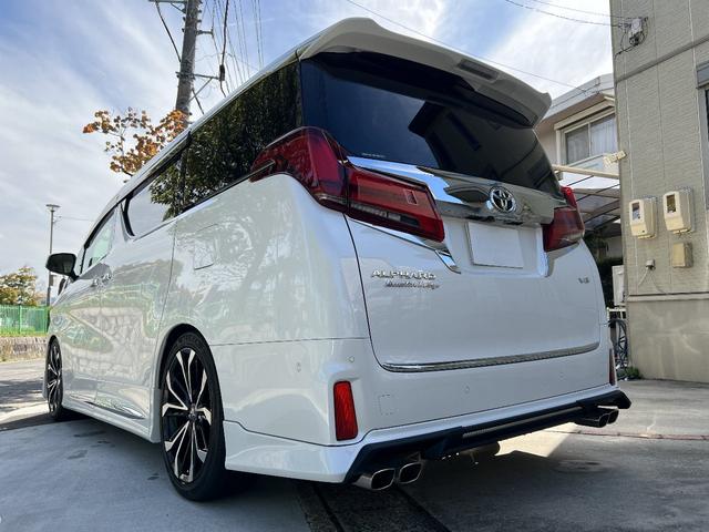 アルファード 3.5エグゼクティブラウンジS 法人1オーナー 最終モデル メーカー保証付 禁煙車 Wサンルーフ モデリスタエアロ&20インチAW TRD4本出マフラー ローダウン リアスモークフィルム TVキャンセラー パノラミックビューモニター(63枚目)