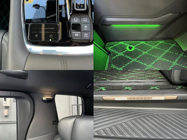 アルファードハイブリッド エグゼクティブラウンジ 1オーナー 禁煙 寒冷地仕様 メーカー保証 モデリスタエアロ&マフラー&シグネチャーイルミ&イルミルーフスポイラー RAYS20インチAW ユニバーサルステップ マルチカラーインテリアイルミネーション(15枚目)