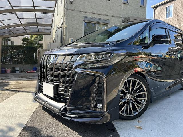 アルファード 3.5エグゼクティブラウンジS Wサンルーフ 黒革 禁煙車 LEDデイライト付TRDフルエアロ ローダウン レクサスRX20インチAW 内装アルカンターラ加工 メッキ部ブラックアウト ドライブレコーダー機能付デジタルインナーミラー(11枚目)
