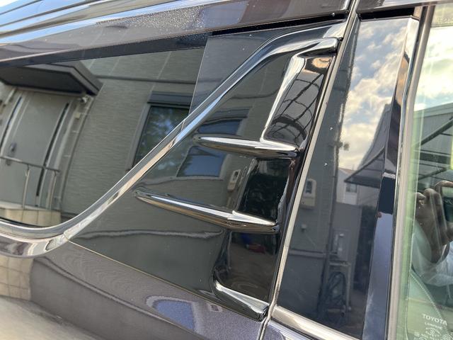 アルファード 3.5エグゼクティブラウンジS Wサンルーフ 黒革 禁煙車 LEDデイライト付TRDフルエアロ ローダウン レクサスRX20インチAW 内装アルカンターラ加工 メッキ部ブラックアウト ドライブレコーダー機能付デジタルインナーミラー(38枚目)