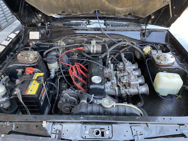 サニートラック ロングDX TC01新品ホイル プッシュスタート 32スカイラインシート タコメーター 4リンク 車高調 ウェバーキャブ(6枚目)