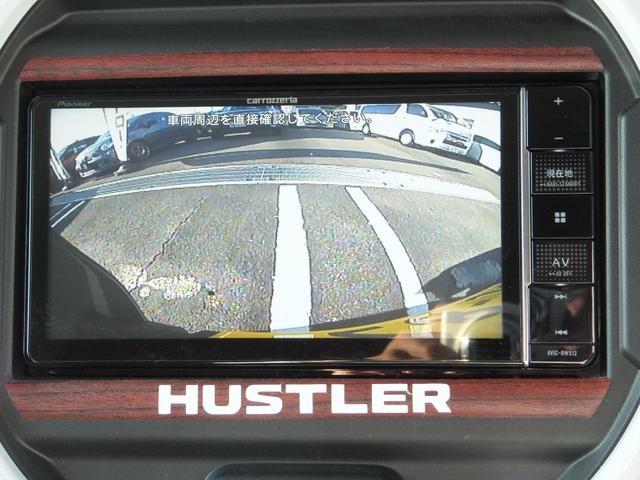 ハスラー ハイブリッドG カロッツェリアナビ シートヒーター レーダークルーズ コーナーセンサー 衝突軽減システム サイドデカール(15枚目)