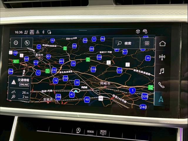 Ａ６ ４０ＴＤＩクワトロスポーツ　４ゾーンデラックスオートマチックエアコン／マルチカラーアンビエント／シートメモリー／レーダークルコン／レーンキープ／ＢＳＭ／ＡＣＣ／ＡｐｐｌｅＣａｒＰｌａｙ／黒革シート／カープレイ／フルゼグ（3枚目）