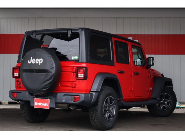 ジープ・ラングラーアンリミテッド スポーツ バックカメラ/サイドカメラ/フロントカメラ/前後ドライブレコーダー/クルーズコントロール/プッシュスタート/オートライト/ダウンヒルアシスト/フリーダムトップ/Bluetooth/USB/当店直接買取(2枚目)