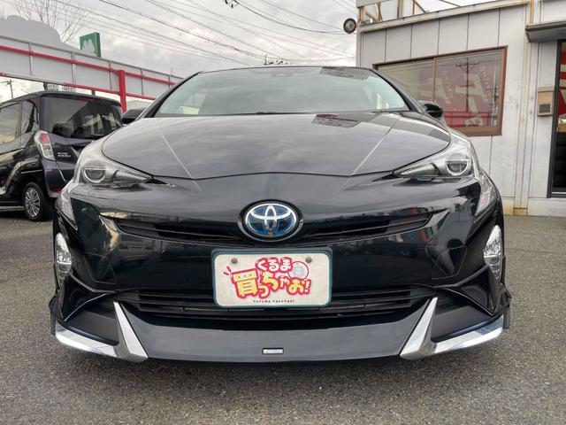 プリウス Sツーリングセレクション セーフティセンス レザーシート シートH オートライト スマートキー オートクルーズ ETC CVT(2枚目)