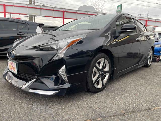 プリウス Sツーリングセレクション セーフティセンス レザーシート シートH オートライト スマートキー オートクルーズ ETC CVT(5枚目)