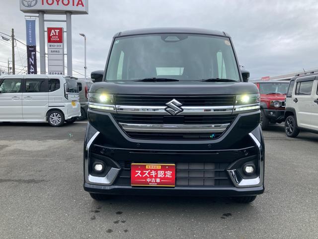 スペーシアカスタム カスタム HYBRID XSターボ 後席両側パワースライドドア・プレミアムUV&IRカットガラス・スリムサーキュレーター・ロールサンシェード・電動パーキング・アダプティブクルーズコントロール・スズキセーフティサポート(6枚目)