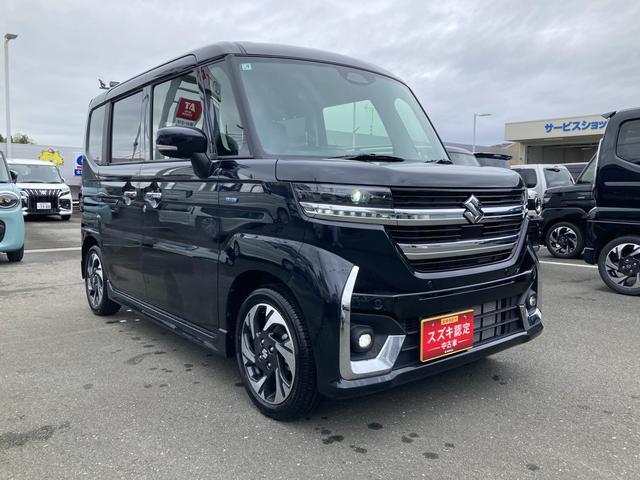 スペーシアカスタム カスタム HYBRID XSターボ 後席両側パワースライドドア・プレミアムUV&IRカットガラス・スリムサーキュレーター・ロールサンシェード・電動パーキング・アダプティブクルーズコントロール・スズキセーフティサポート(7枚目)