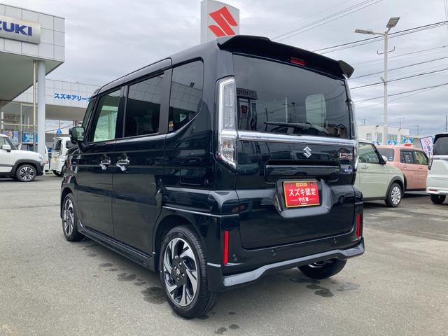 スペーシアカスタム カスタム HYBRID XSターボ 後席両側パワースライドドア・プレミアムUV&IRカットガラス・スリムサーキュレーター・ロールサンシェード・電動パーキング・アダプティブクルーズコントロール・スズキセーフティサポート(10枚目)