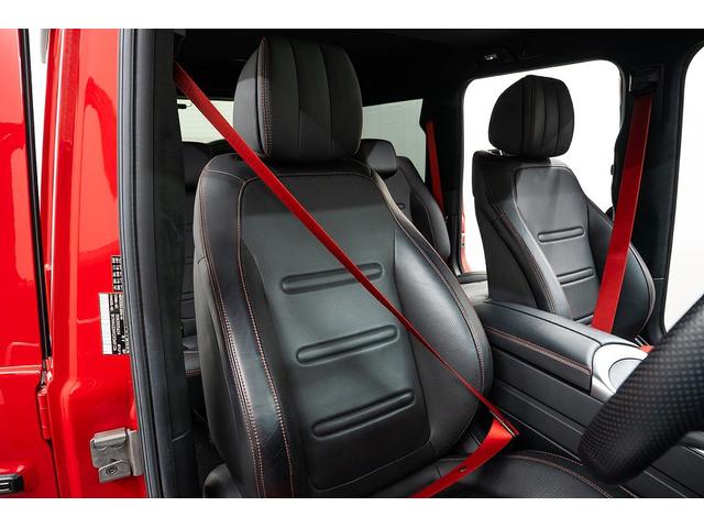 Ｇクラス Ｇ３５０ｄ　マヌファクトゥーアエディション　正規Ｄ車　ＡＭＧライン　ナイトＰＫＧ　ラグジュアリーＰＫＧ　ブラックアクセント　ＡＭＧ２０ｉｎＡＷ　ブラックナッパレザー　シートヒーター＆ベンチレーション　サンルーフ　ブルメスターサウンド（8枚目）