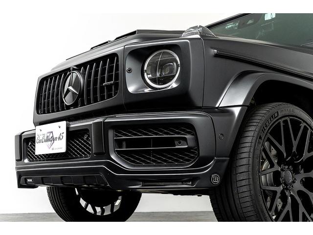 Gクラス G63 正規D車 左H ナイトPKG BRABUSカーボンボンネット/Fリップ/カーボンルーフスポイラー/左右4本出マフラー/23inAW Fプロテクションフィルム 電動サイドステップ デジタルインナーミラー(23枚目)