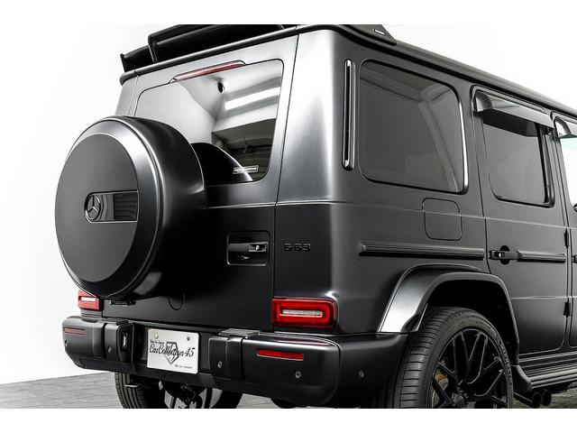 Gクラス G63 正規D車 左H ナイトPKG BRABUSカーボンボンネット/Fリップ/カーボンルーフスポイラー/左右4本出マフラー/23inAW Fプロテクションフィルム 電動サイドステップ デジタルインナーミラー(26枚目)