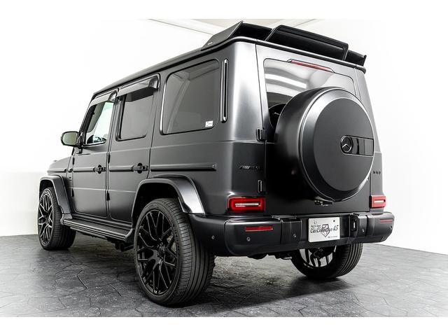 Gクラス G63 正規D車 左H ナイトPKG BRABUSカーボンボンネット/Fリップ/カーボンルーフスポイラー/左右4本出マフラー/23inAW Fプロテクションフィルム 電動サイドステップ デジタルインナーミラー(29枚目)
