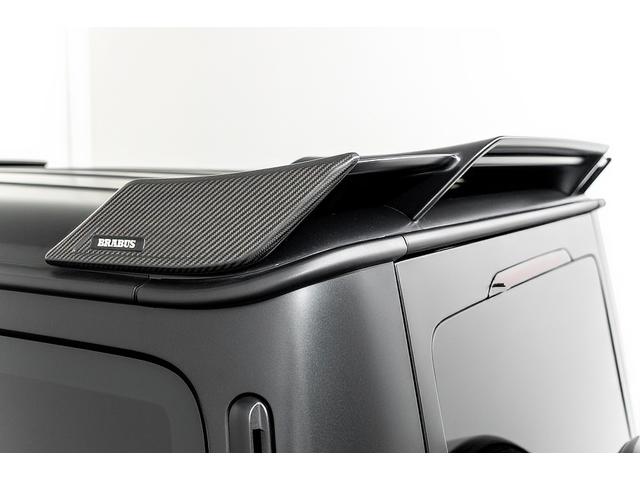 Gクラス G63 正規D車 左H ナイトPKG BRABUSカーボンボンネット/Fリップ/カーボンルーフスポイラー/左右4本出マフラー/23inAW Fプロテクションフィルム 電動サイドステップ デジタルインナーミラー(33枚目)