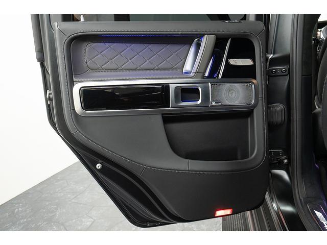 Gクラス G63 正規D車 左H ナイトPKG BRABUSカーボンボンネット/Fリップ/カーボンルーフスポイラー/左右4本出マフラー/23inAW Fプロテクションフィルム 電動サイドステップ デジタルインナーミラー(45枚目)