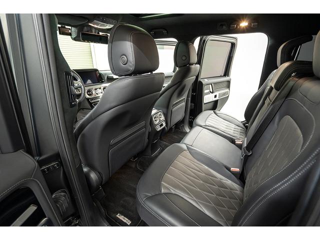 Gクラス G63 正規D車 左H ナイトPKG BRABUSカーボンボンネット/Fリップ/カーボンルーフスポイラー/左右4本出マフラー/23inAW Fプロテクションフィルム 電動サイドステップ デジタルインナーミラー(46枚目)