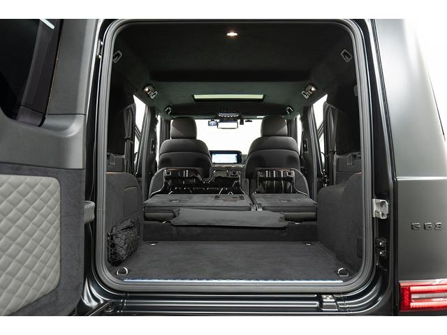 Gクラス G63 正規D車 左H ナイトPKG BRABUSカーボンボンネット/Fリップ/カーボンルーフスポイラー/左右4本出マフラー/23inAW Fプロテクションフィルム 電動サイドステップ デジタルインナーミラー(56枚目)