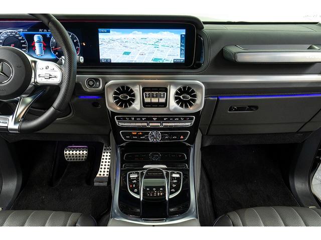 Gクラス G63 正規D車 左H ナイトPKG BRABUSカーボンボンネット/Fリップ/カーボンルーフスポイラー/左右4本出マフラー/23inAW Fプロテクションフィルム 電動サイドステップ デジタルインナーミラー(60枚目)