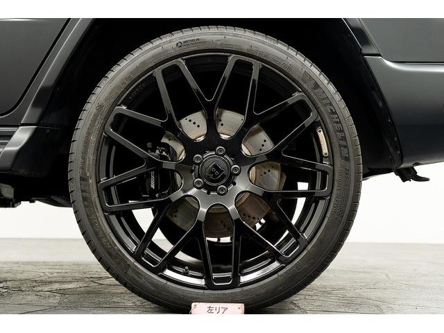 Gクラス G63 正規D車 左H ナイトPKG BRABUSカーボンボンネット/Fリップ/カーボンルーフスポイラー/左右4本出マフラー/23inAW Fプロテクションフィルム 電動サイドステップ デジタルインナーミラー(77枚目)