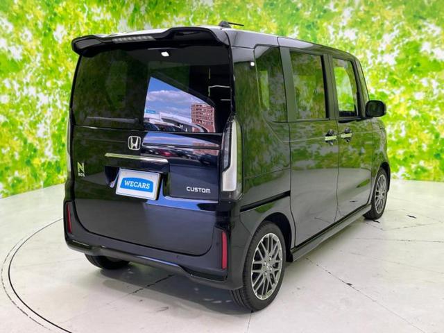 Ｎ－ＢＯＸカスタム ターボ　保証書／純正　９インチ　ナビ／ホンダセンシング／両側電動スライドドア／シートヒーター　前席／車線逸脱防止支援システム／ヘッドランプ　ＬＥＤ／ＵＳＢジャック／ＥＴＣ／ＥＢＤ付ＡＢＳ／横滑り防止装置（3枚目）