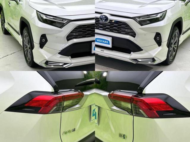 RAV4 4WDハイブリッドG 新品タイヤ/サンルーフ/純正エアロ/保証書/社外 9インチ SDナビ/衝突安全装置/シートヒーター/車線逸脱防止支援システム/シート 合皮/電動バックドア/ドライブレコーダー 社外 フルエアロ 4WD(55枚目)