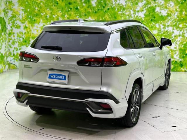 カローラクロス Ｚ　サンルーフ／純正エアロ／保証書／ディスプレイオーディオ＋ナビ／衝突安全装置／シートヒーター　前席／パノラミックビューモニター／車線逸脱防止支援システム／シート　ハーフレザー／電動バックドア　フルエアロ（3枚目）