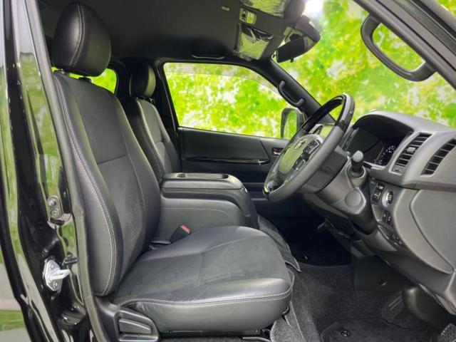 ハイエースバン ロングスーパーGLダークプライム2 エアロ/保証書/純正 SDナビ/衝突安全装置/両側電動スライドドア/車線逸脱防止支援システム/ヘッドランプ LED/ETC/EBD付ABS/横滑り防止装置/フルセグTV/エアバッグ 運転席 フルエアロ(4枚目)