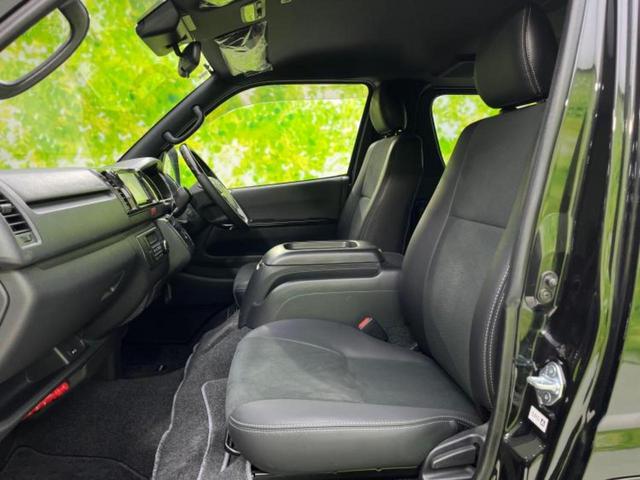 ハイエースバン ロングスーパーGLダークプライム2 エアロ/保証書/純正 SDナビ/衝突安全装置/両側電動スライドドア/車線逸脱防止支援システム/ヘッドランプ LED/ETC/EBD付ABS/横滑り防止装置/フルセグTV/エアバッグ 運転席 フルエアロ(7枚目)