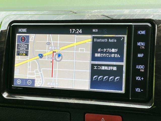 ハイエースバン ロングスーパーGLダークプライム2 エアロ/保証書/純正 SDナビ/衝突安全装置/両側電動スライドドア/車線逸脱防止支援システム/ヘッドランプ LED/ETC/EBD付ABS/横滑り防止装置/フルセグTV/エアバッグ 運転席 フルエアロ(9枚目)