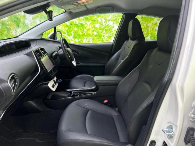 プリウス Ａプレミアム　エアロ／保証書／純正　９インチ　ＳＤナビ／衝突安全装置／シートヒーター／車線逸脱防止支援システム／シート　フルレザー／パーキングアシスト　バックガイド／パーキングアシスト　自動操舵　革シート　ＥＴＣ（6枚目）