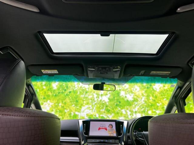 アルファード S Aパッケージタイプブラック サンルーフ/純正 10インチ SDナビ/フリップダウンモニター/両側電動スライドドア/シート ハーフレザー/電動バックドア/ヘッドランプ LED/ETC/EBD付ABS/横滑り防止装置 後席モニター(15枚目)