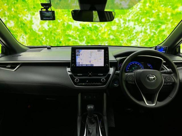 カローラクロス ハイブリッドZ 保証書/ディスプレイオーディオ+ナビ/衝突安全装置/シートヒーター 前席/パノラミックビューモニター/車線逸脱防止支援システム/シート ハーフレザー/電動バックドア/ドライブレコーダー 前後 ドラレコ(34枚目)