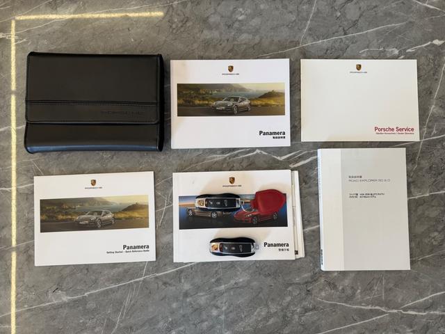 パナメーラ ４　ＰＣ記録簿３ページ　Ｖ６右Ｈ　スポーツクロノ　ルクソールベージュ　ボーズサウンド　レッドキャリパー　１９ＡＷ　ＡＴ内部センサー交換済み　サーモハウジング交換済　　天張り新品　マホガニーメタリック　下取（3枚目）