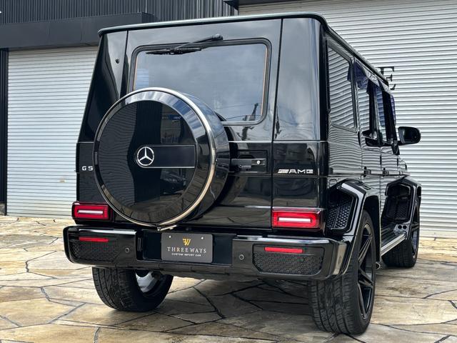 Ｇクラス Ｇ５５Ｌ　ＡＭＧ　正規ディーラー車　ＡＭＧ　現行フルキット装着　ブラバス　現行ＬＥＤヘッドライト・　２２グロスブラックＡＷ　キャンディーレッドキャリパー　Ｂｌｕｅｔｏｏｔｈ　天井アルカンタラ調ブラック張替え（25枚目）