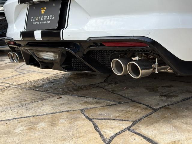 マスタング エコブーストプレミアム オートチェック有り シェルビーGT500仕様フルカスタム 可変式バルブ4本出しマフラー 本革シート スモークテール キャンディーレッドキャリパー(24枚目)