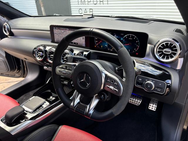 CLAクラス CLA45 S 4マチック+ CLA 45 S 4マチックプラス 4WD AMG 黒赤シート パノラマSR MBUXナビ 地デジ 360度カメラ ブルメスター HUD パフォーマンスシートグロスブラックAW アドバンスドサウンド(37枚目)
